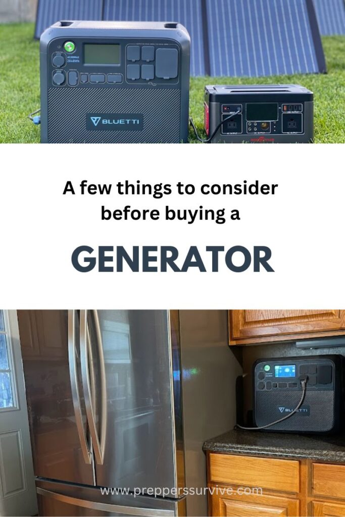 Things to consider before buying a generator